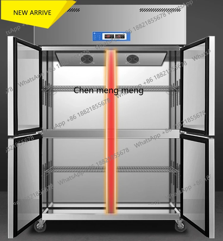 M138 Freezer Kitchen Vertical Fresh-keeping Cabinet Dual Temperature Six-door Large Capacity Frost-free Freezer