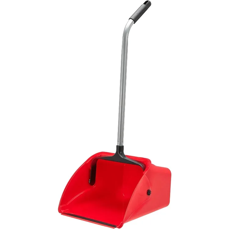 Jumbo Lobby Dustpan - 6-Pack, Red (Previously AmazonCommercial brand)