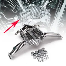 1set Chrome Motorcycle Tappet / Lifter Block Accent Cover for Harley Twin Cam Street Glide Road King 1999-up Model