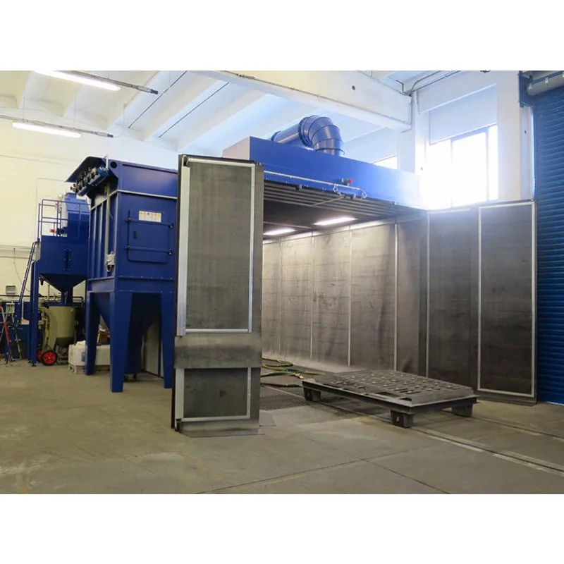 3-in-1 Sand Blasting Cabinet: Blasting+Recovery+Dust Collection, Portable Industrial Sandblast Booth for Metal Surface Preparati