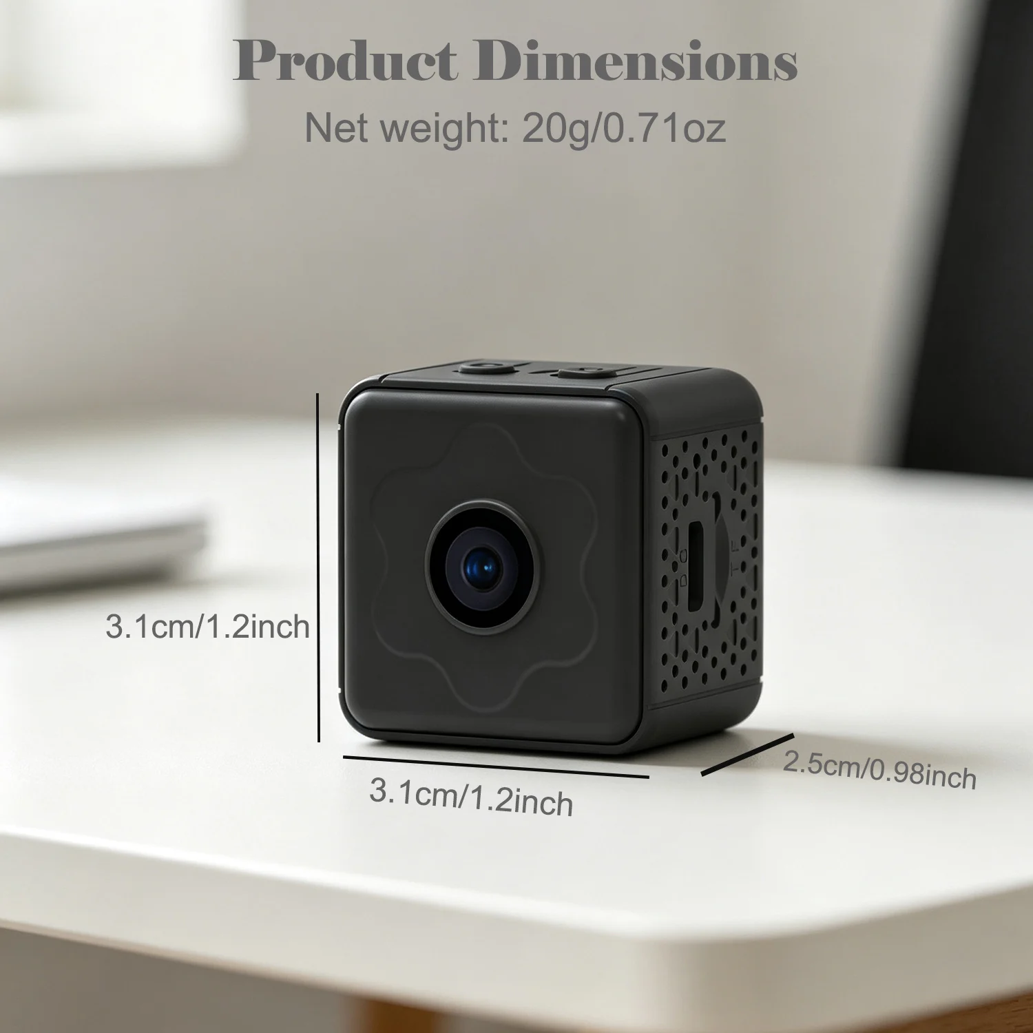 Next-Gen Compact Wireless WiFi Security Camera Super Small Portable Smart Mini Home Camera with Remote Viewing