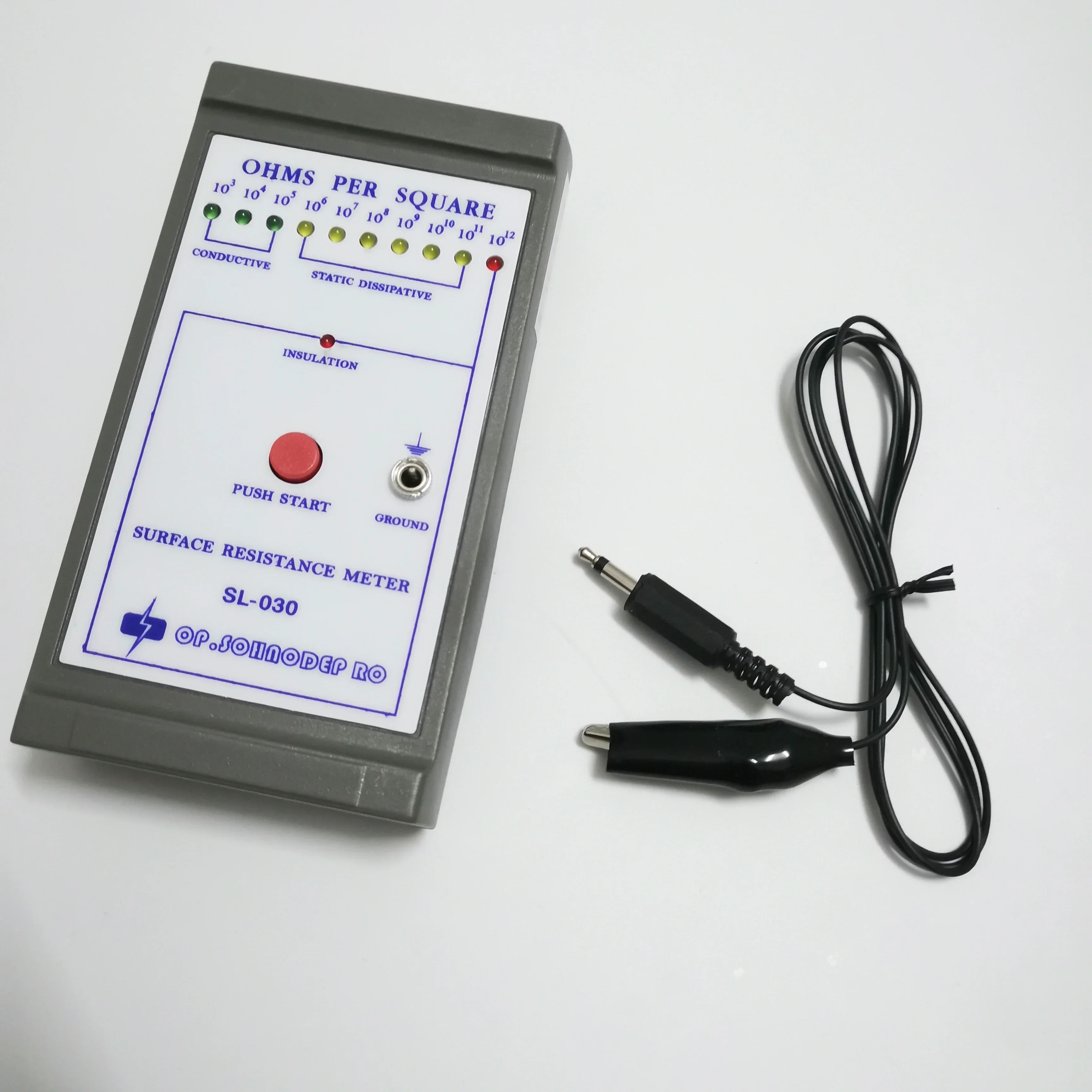 ESD Surface Resistance Resistivity Tester Electrostatic Static Electricity Meter for Anti-Static Material Testing