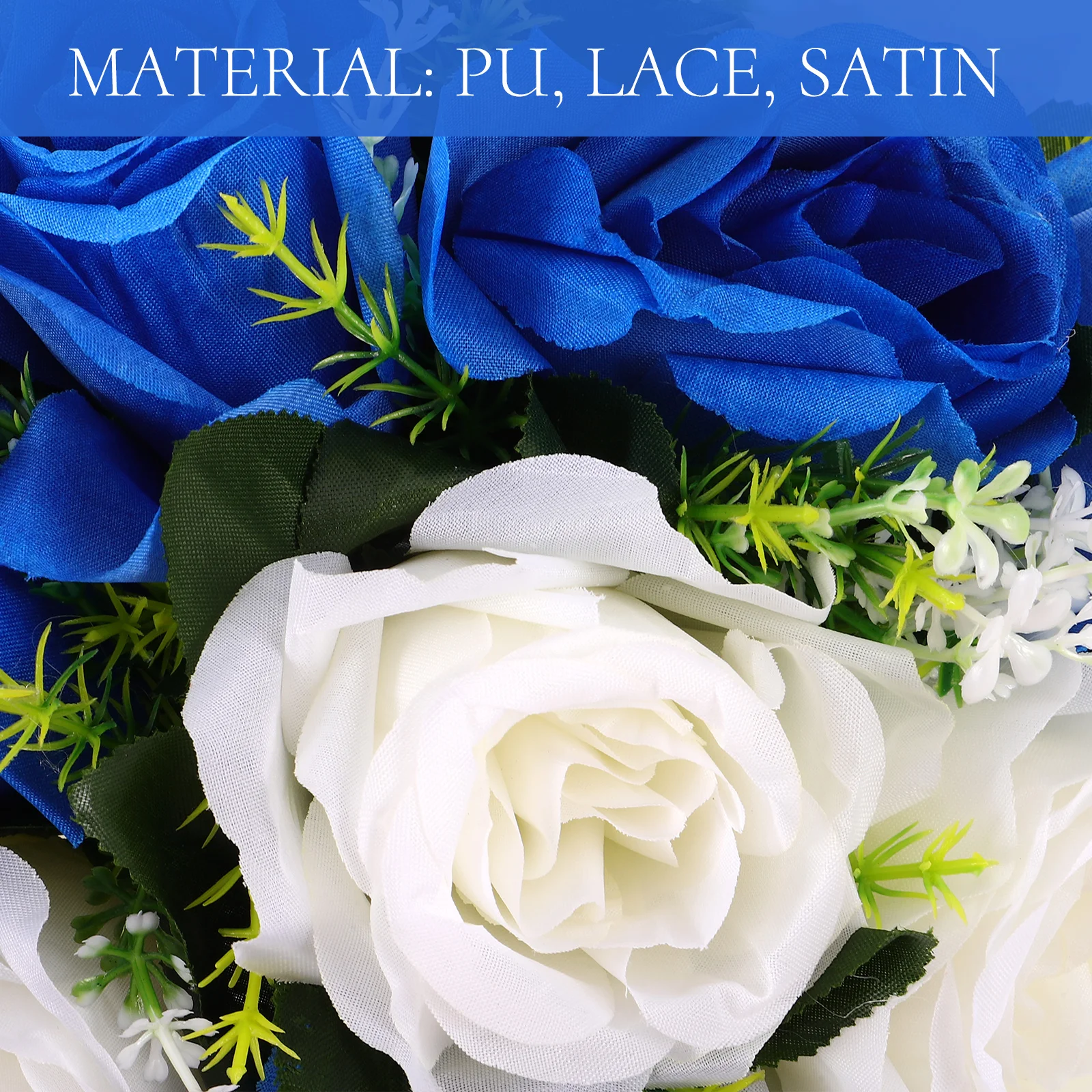 

White Artificial Rose Flowers Dense Leaves Wedding Party Centerpieces Home Decor Fake Flower Table Garden Crafts