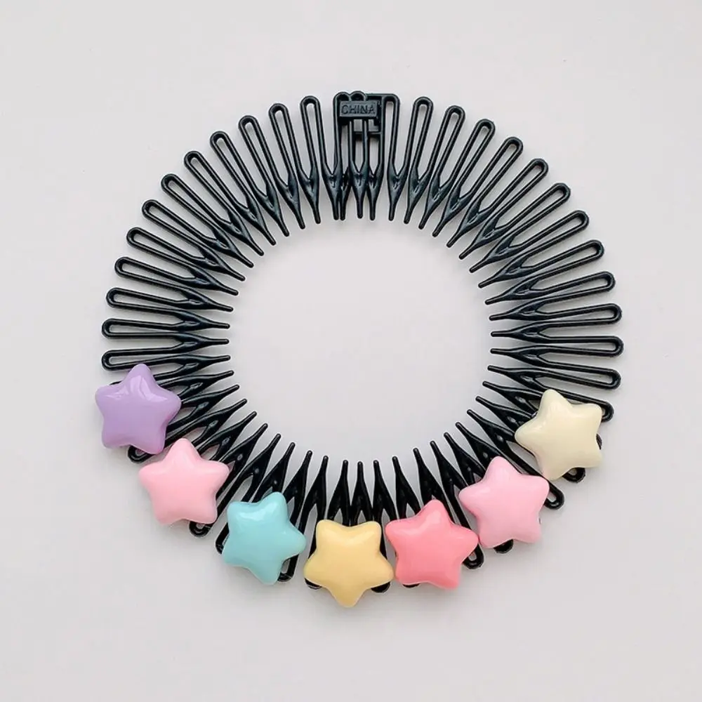 

Spring Cartoon Invisible Extra Hair Holder Teeth Fixed Combs Hair Styling Comb Strawberry Bear Fixed Teeth Combs Children