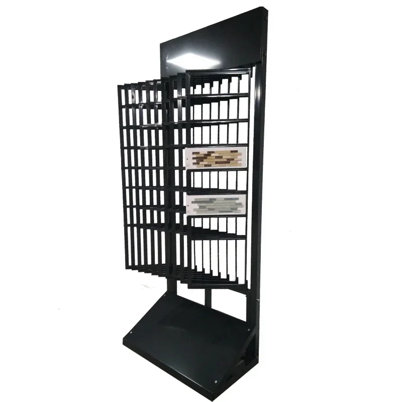 Turning mosaic tile display rack stone sample shelf tile display rack bathroom display rack