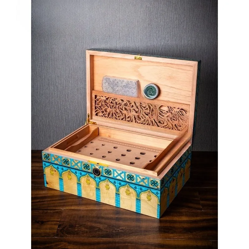 Cigar moisturizer new high-end finger cedar wood lined mellowing box