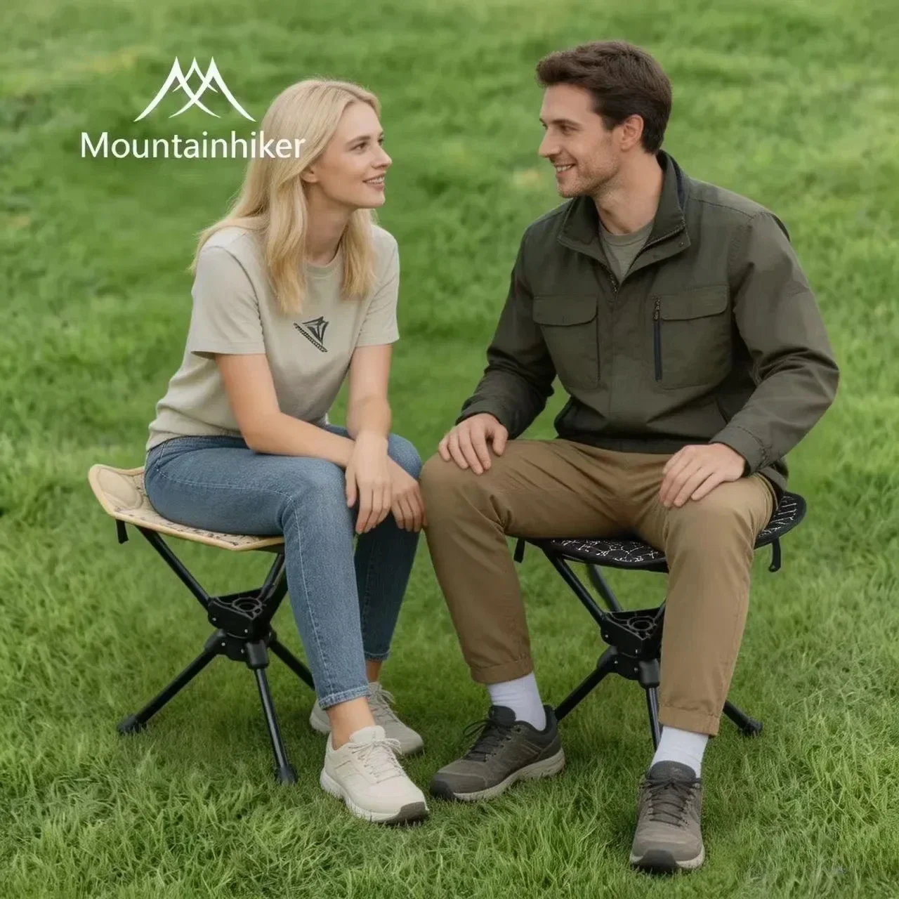Mountainhiker New 360 Rotation,Ultralight Portable Folding Stool,Compact Outdoor Camping Chair,Picnic,Fishing, Camping Stool