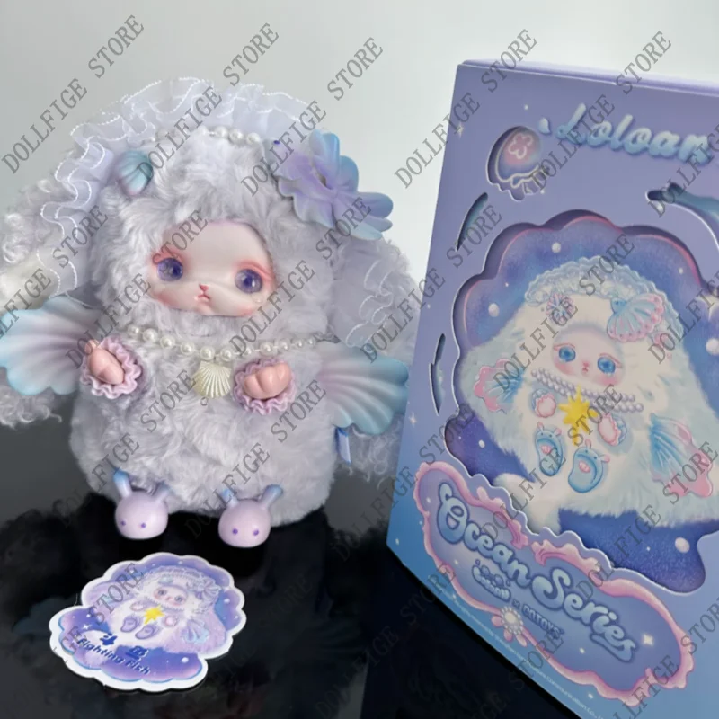 

In Stock Kawaii Loloan Ocean Series Vinyl Plush Blind Box Sea Animal Anime Doll Surprise Home Decor Toy Gift Cute Mystery Bag