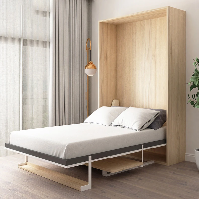 Murphy bed, folding bed, multi-function, concealed design, with folding desk, space saving, bedroom office combination furniture