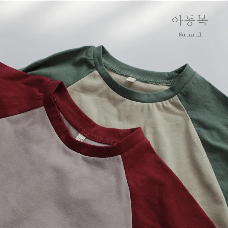 New Spring Children T-shirts Korean Style Loose Bat Sleeve Tops Toddlers Kids Casual Tees
