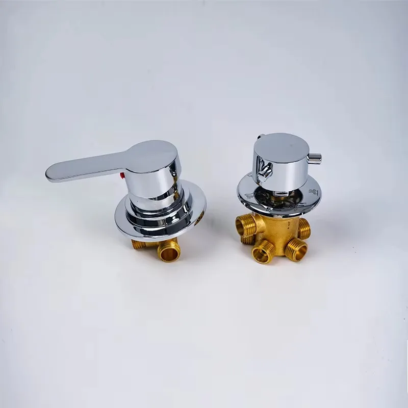 

All-copper concealed thermostatic shower valve rotary control bathtub shower faucet