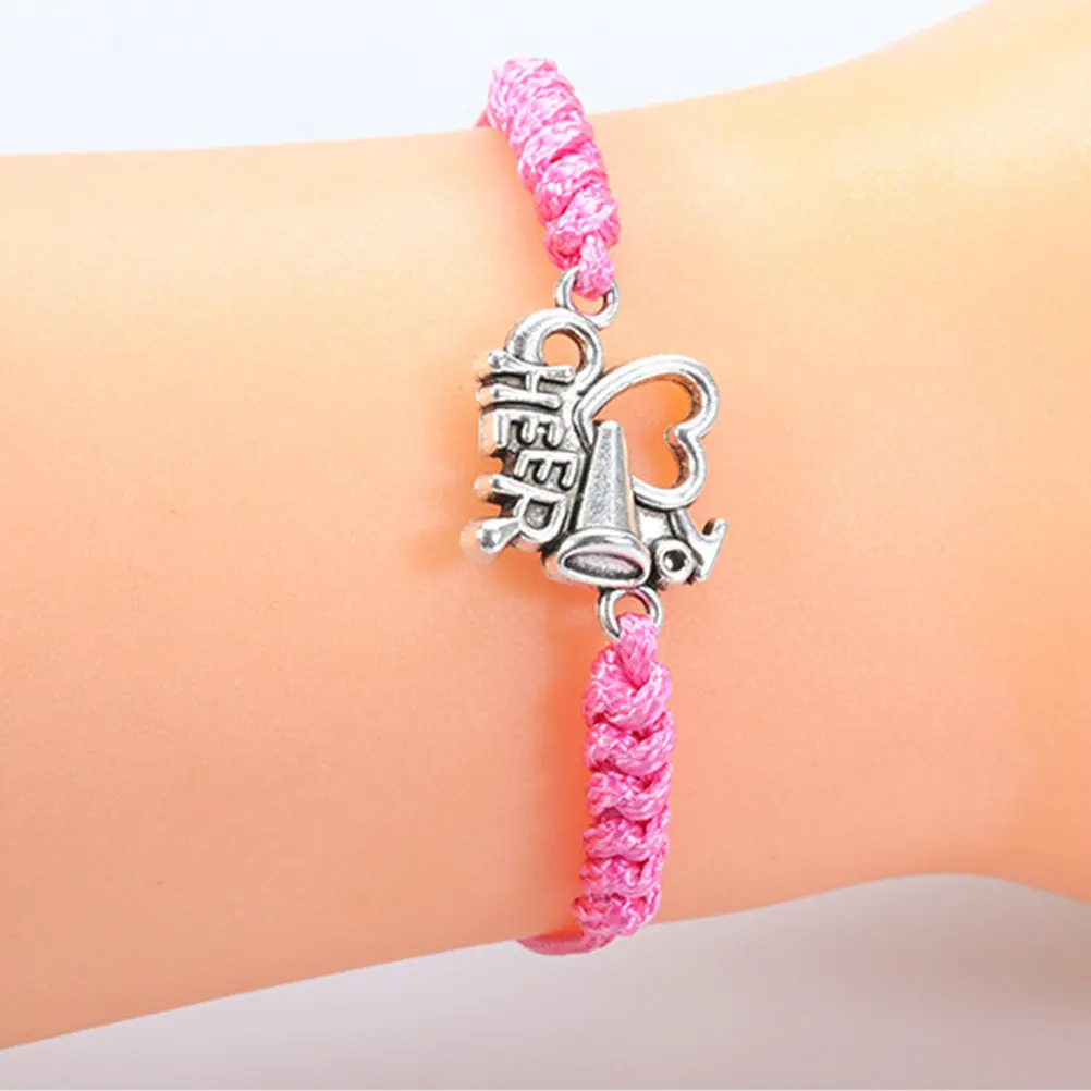 

5 шт. браслетов на руку, регулируемые плетеные браслеты для спортивных фанатов, портативные легкие браслеты для черлидинга, декоративные браслеты для фанатов