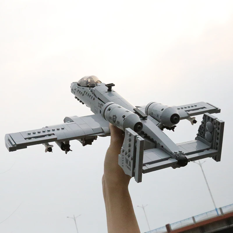 โมเดลนักรบบล็อกตัวต่อรถถัง A-10ทหารสหรัฐของเล่นโมเดลสุดเท่