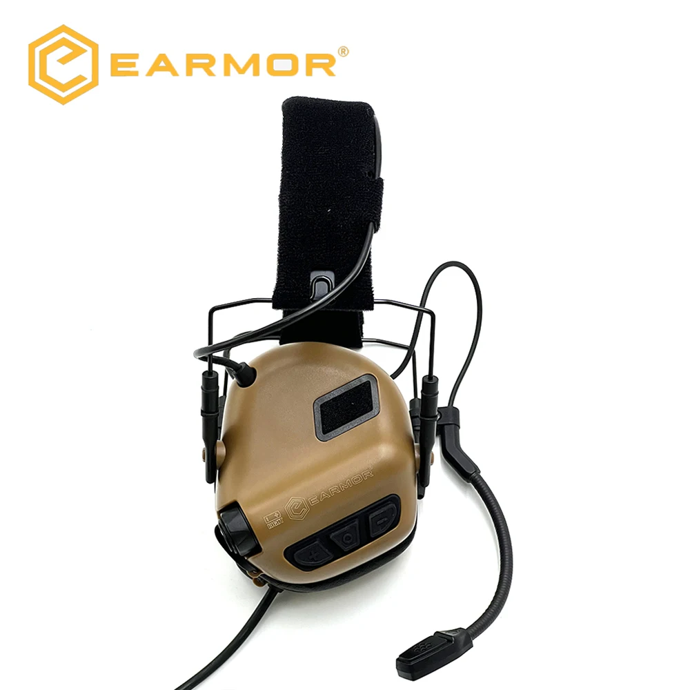 EARMOR M32 SE(SE32) Tactische Schietheadset Jacht Geluidsreductie Oorkappen met Helm ARC Bevestiging, M51 PTT voor Communicatie
