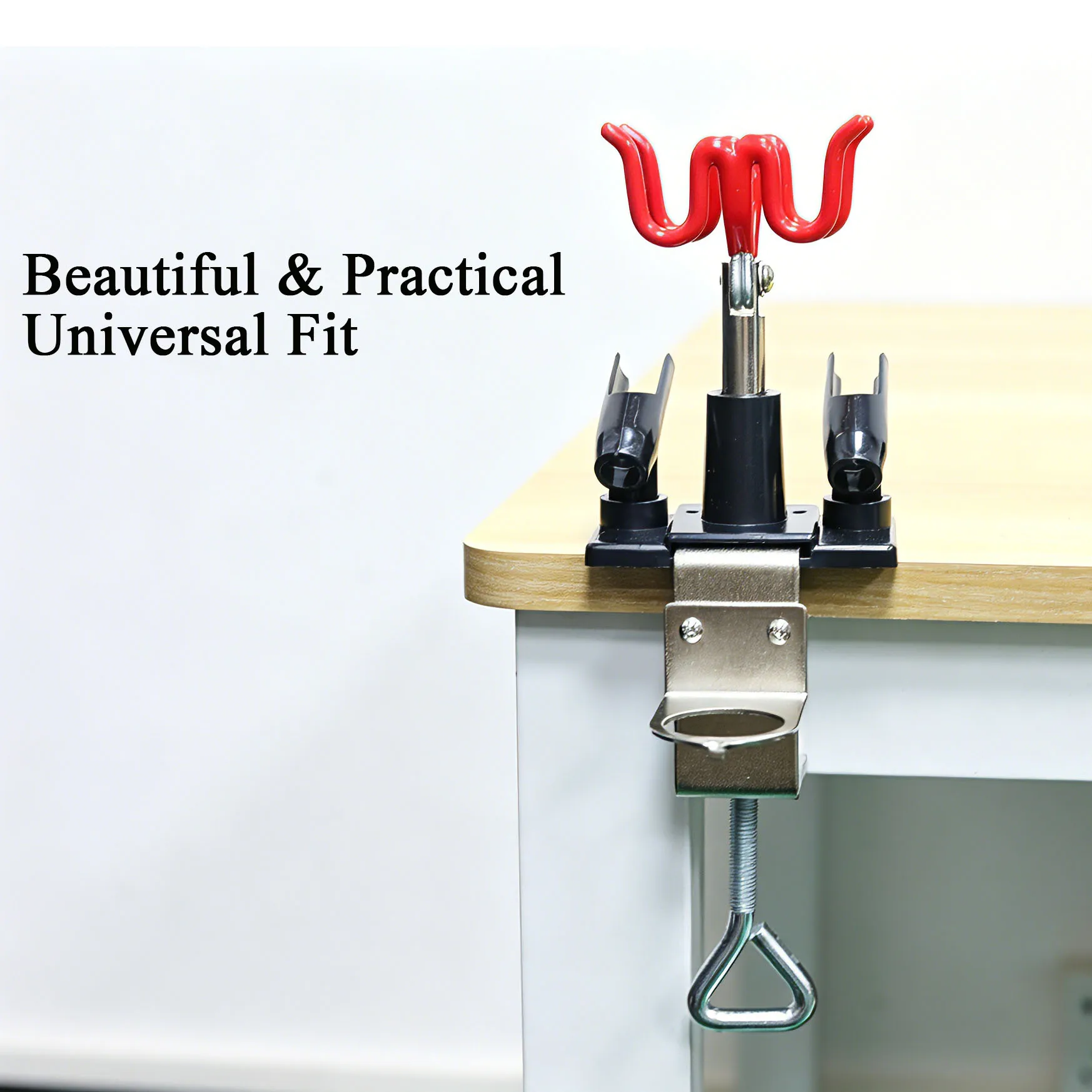 Large Airbrush Holder for Handled Airbrushes, Universal Desk Clamp Airbrush Stand, Fits Big Spray Guns view 3