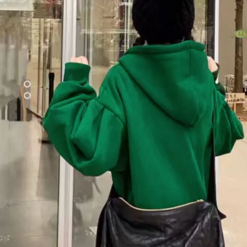 Plus Size Thick Hooded Midi Dress Loose Winter Warm Women's Oversize Jacket Long Hoodie Casual Fleece Sweatshirts Coat Outerwear