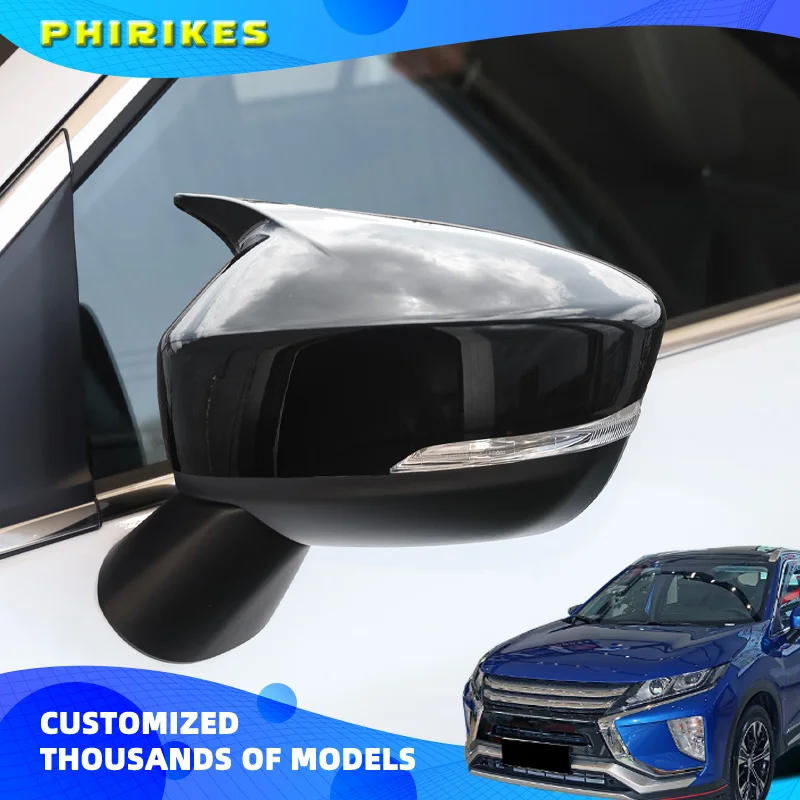 

For Mitsubishi Eclipse Cross Car Accessories Outside Reverse Mirrors Cover Cap Wing Door Side Mirror Housing Shell