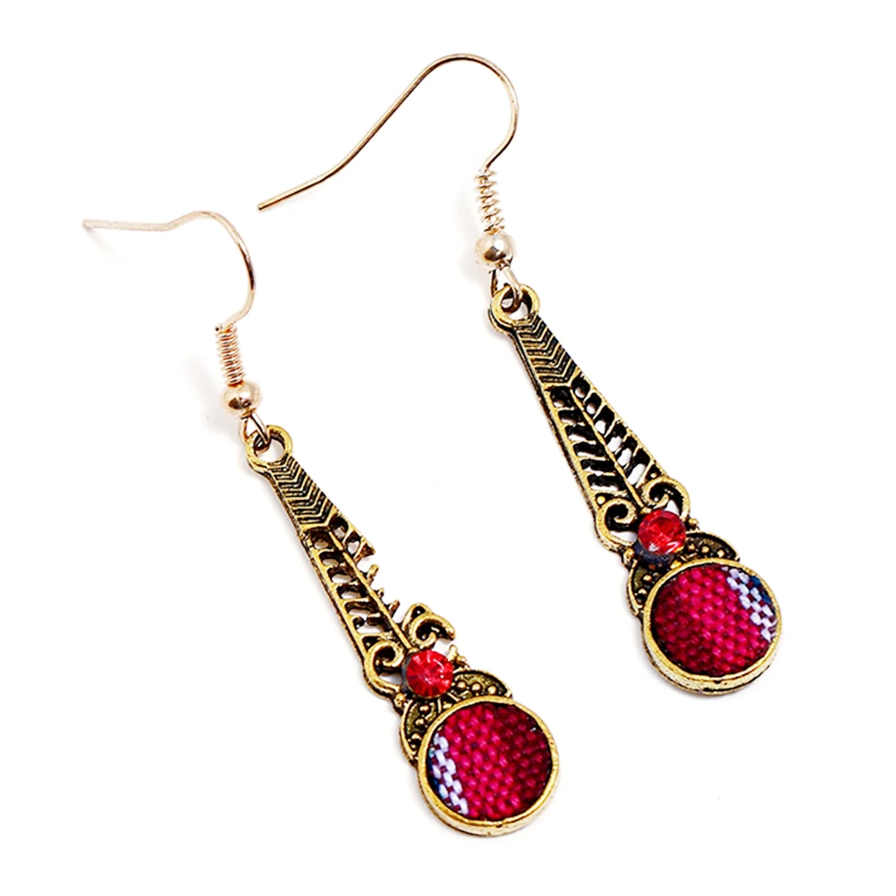 

1Pcs Stylish National Style Jewelry Set Bohemian Earrings and Necklace Simple Elegant Design