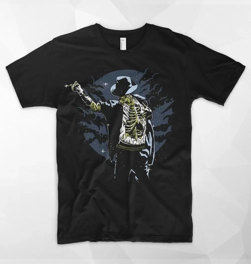 Michael Jackson T Shirt Top Zombie Pop King Night Skeleton Thriller Moonwalk Summer Man O-Neck Short Sleeve Printed T Shirt