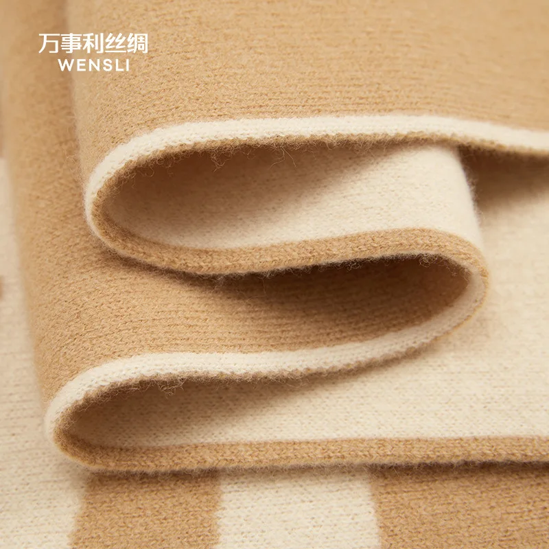 Wensli, novedades de invierno para hombres y mujeres, chales y bufandas que retienen el calor, chales de lana de gran tamaño y bufandas de lana