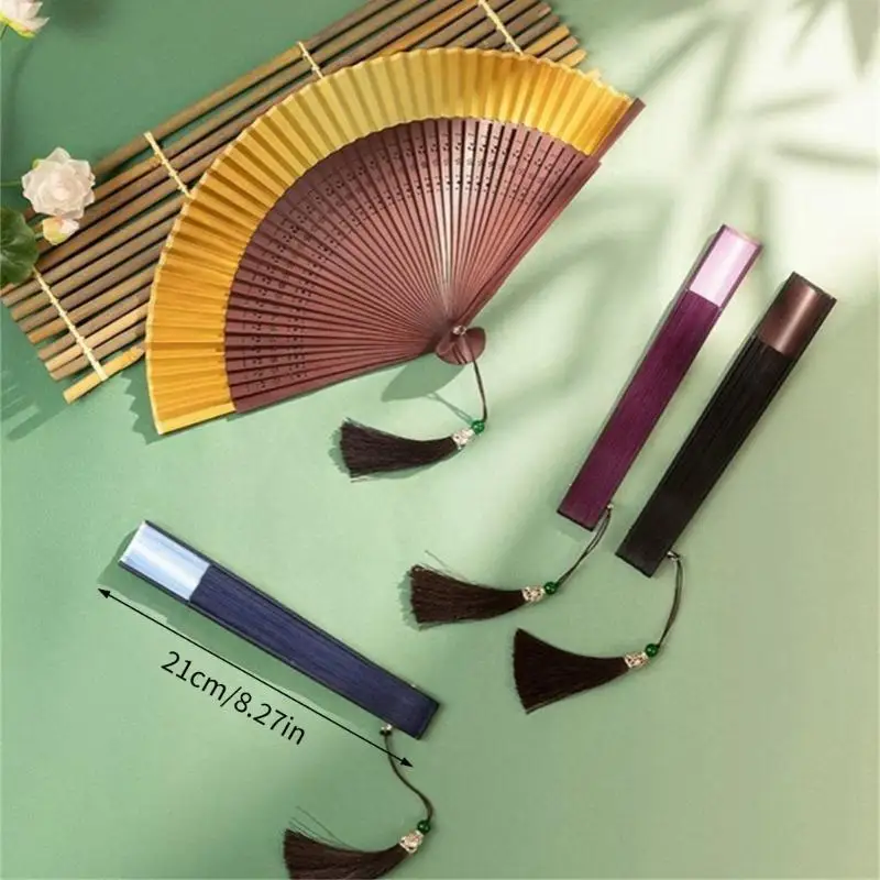 Picture 7: Handheld Fan Dance Fan For Women With Artistic Gradient Pattern For Dance Photography And Gift D2RD