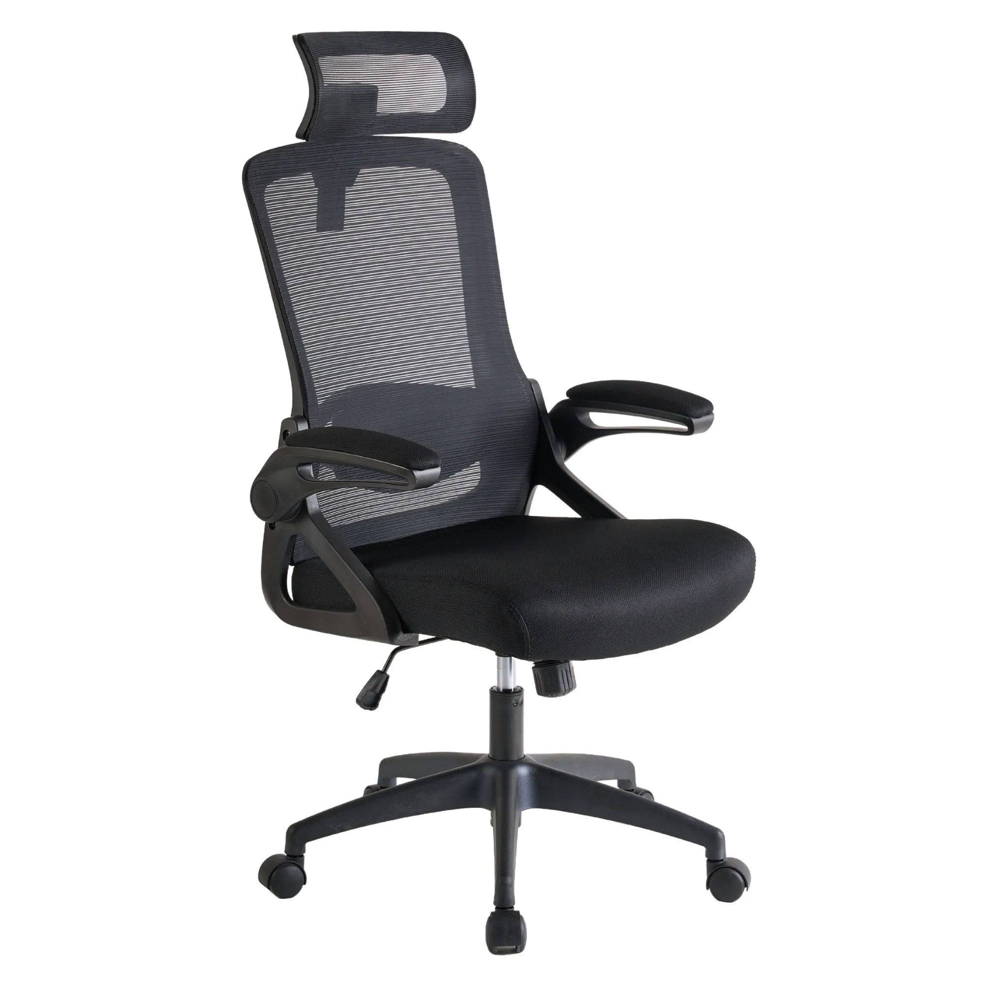 Ergonomic Office Chair 3D Headrest With Lumbar Support 5 Wheels Mesh Computer Chair For Women Men Grown-ups