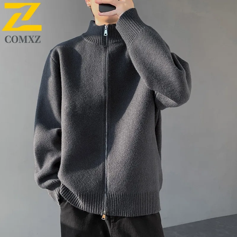 

COMXZ Мужская куртка Классический воротник-стойка Корейская мода Ветрозащитные куртки для мотоциклистов Туризм Путешествия Легкая осенняя одежда