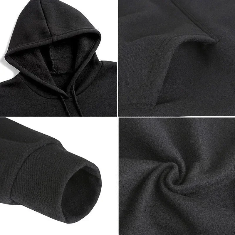 Meistverkaufter Herren-Kapuzenpullover im lockeren Casual-Stil für Herbst und Winter. Trendiger, jugendlicher, warmer Mantel im Partnerlook. – Detail 9