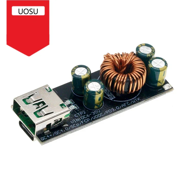 SW3518 / SW3516 QC4.0 QC3.0 1 2 4 Way USB Type-C Mobile Phone Quick Charge Adapter 6-35V Step Down Buck Boost Module
