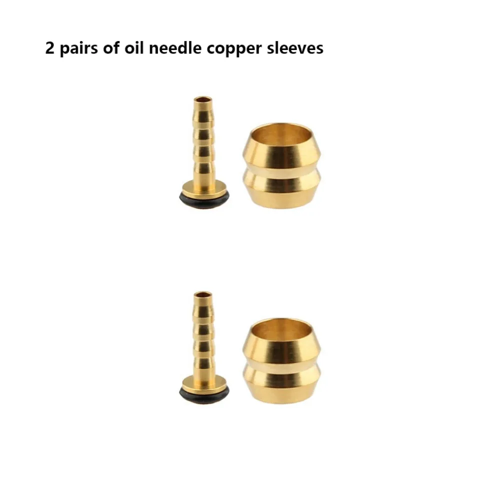 1pc/1set High Quality Copper Sleeve Goodtaste Xod Hydraulic Brake Part 8mm 6 Styles Oil Needle Silicone Case
