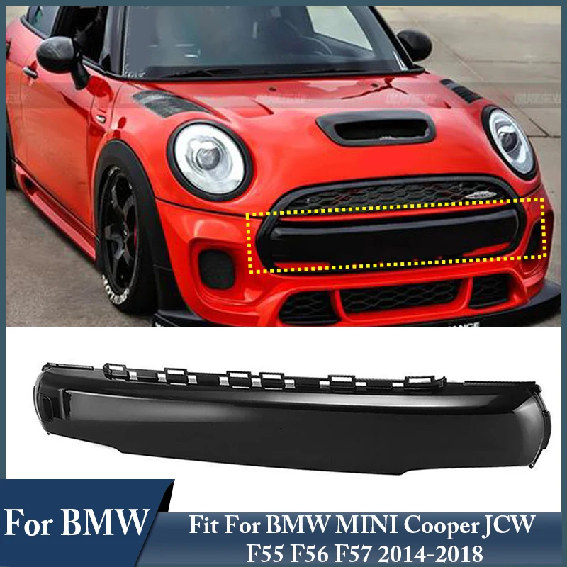 

Car Front Bumper License Plate Trim Panel Number Plate Cover For BMW Mini Cooper F55 F56 F57 JCW 2014-2018 51117337791, 7337791
