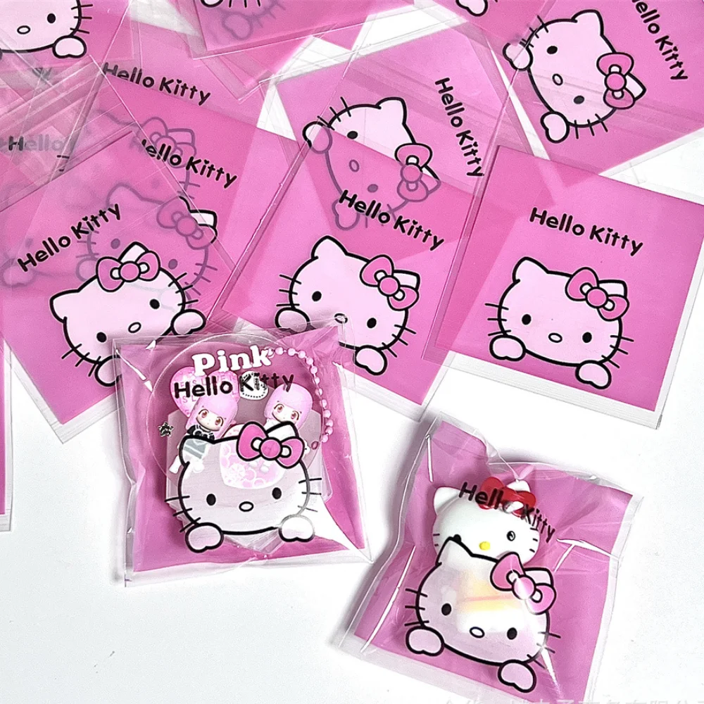 100/200Pcs Hello Kitty Kawaii Pochacco Self Sealing Opp Bag Small Gift Bag Hand Account Material Snack Candy Packaging Gifts