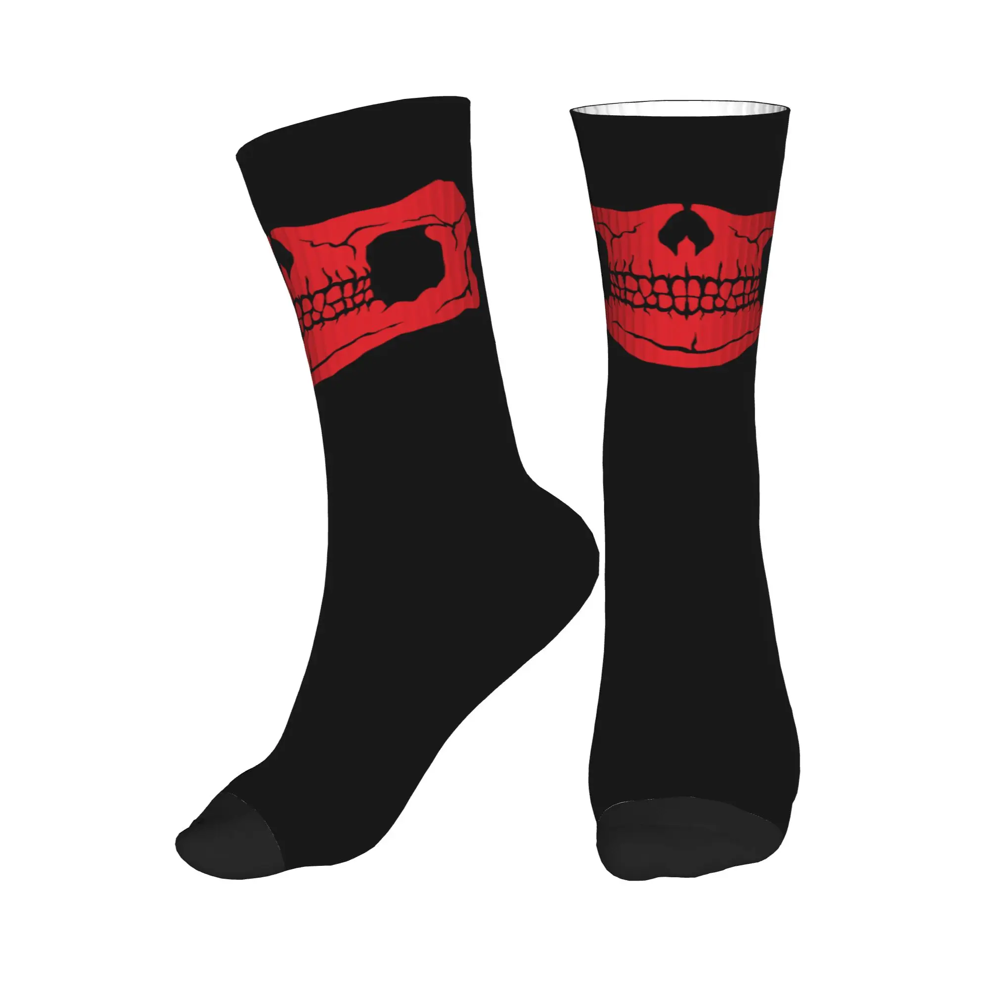 

Мужские носки Kawaii с 3D-принтом «Ужасный скелет» на Хэллоуин, унисекс, теплые, удобные, с 3D-печатью, средней длины