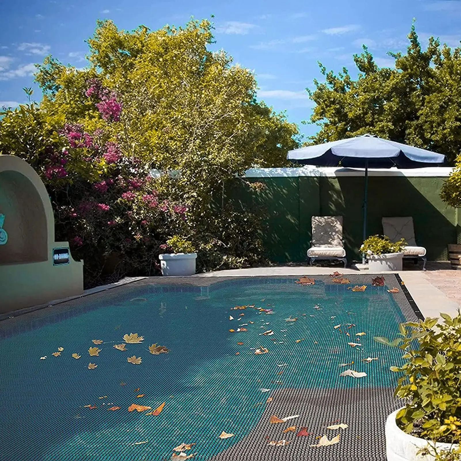 Pool Leaf Net Cover Leaf Netting For Inground AboveGround Rectangle Pools Pond Fine Mesh Cover Catching Leaves Outdoor Sunshade