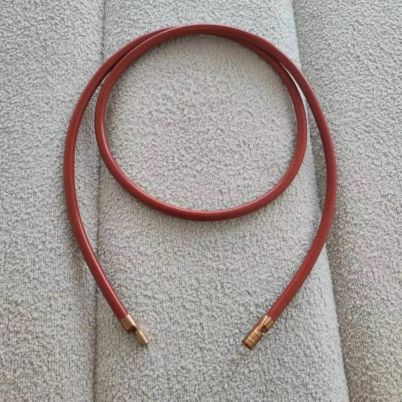 1 Meter AGG Silicone Rubber High Voltage Line Ignition Wire Cable 6.5mm 25KV With Connector