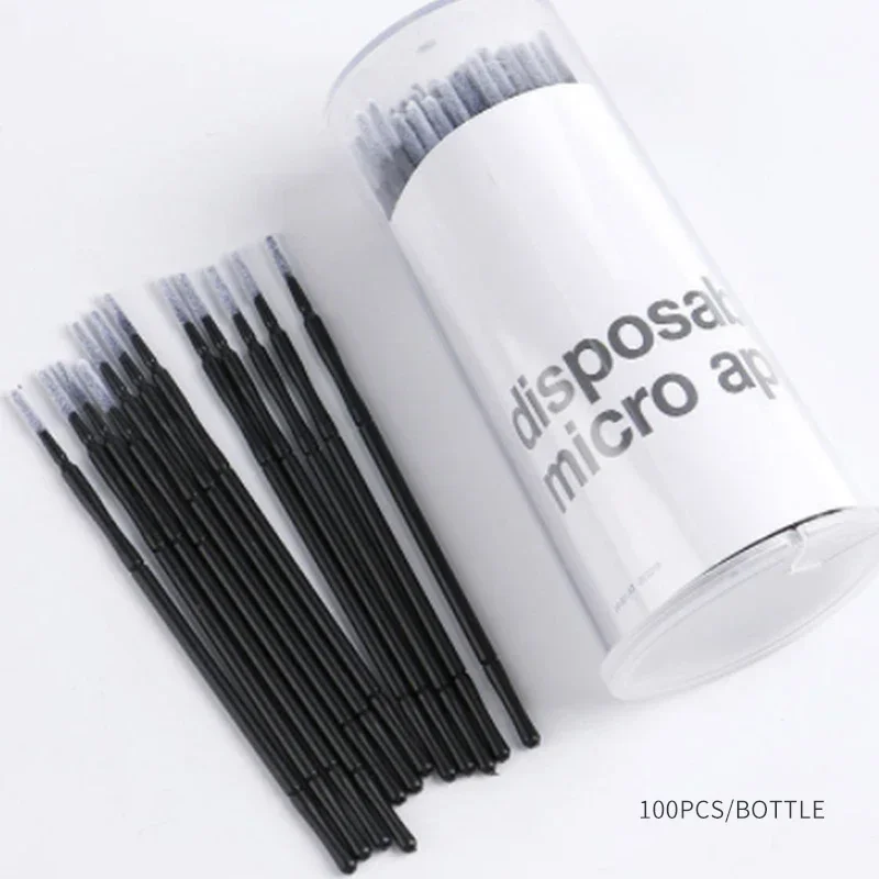 100pcs/ barrel Makeup Eyelash Brushes Microbrush Mini brushes Extension Disposable Applicator Wand Applicators Mascara Brushes