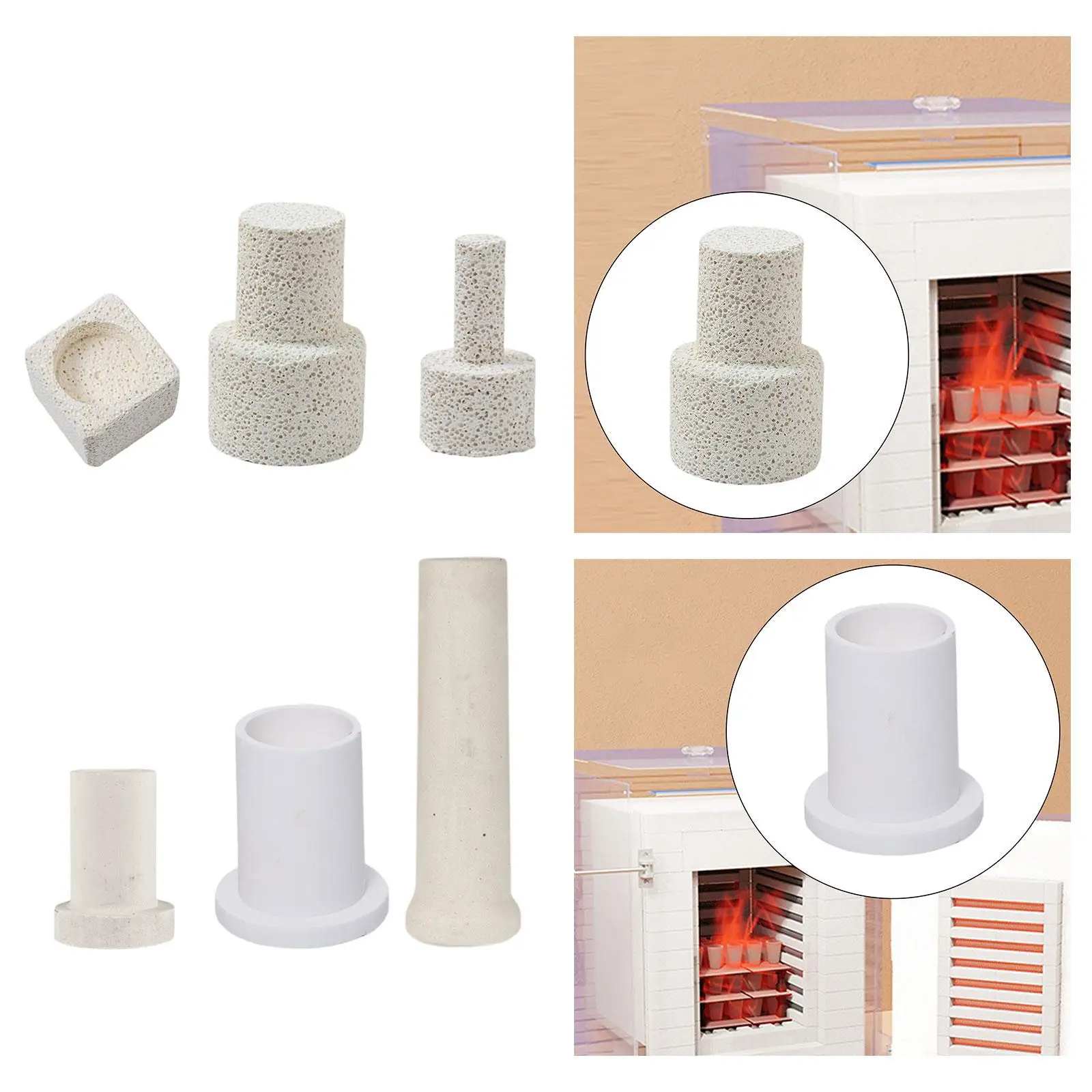 Pieza de enchufe para horno de cerámica, suministros para horno, accesorio resistente al desgaste, reemplazo resistente, enchufe de mirilla profesional de alta confiabilidad