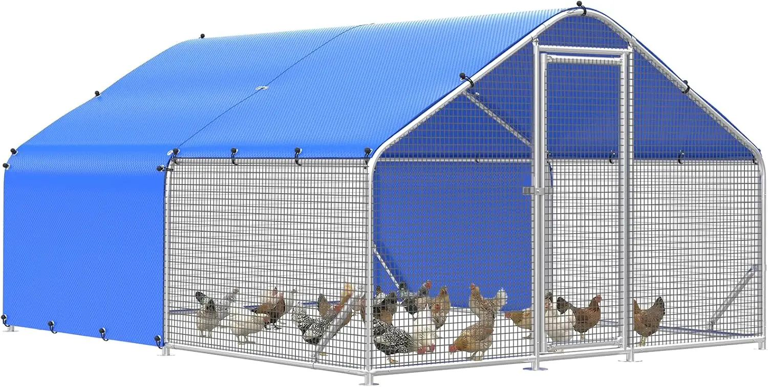 

Металлический вольер для птицы с водонепроницаемым покрытием, большой, усиленный, из сетки, для двора