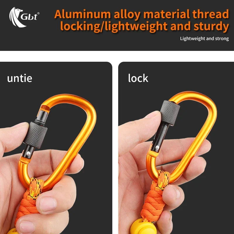 Umbrella rope, outdoor water bottle buckle, beverage hanging rope, keychain, mountain climbing buckle