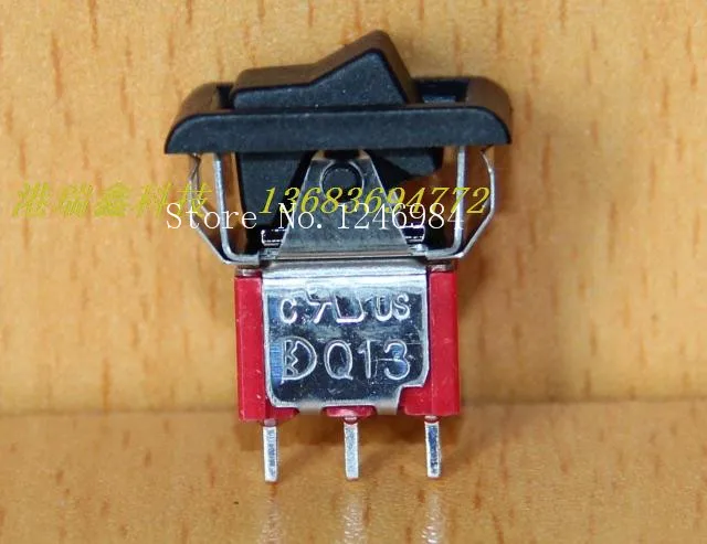 [SA]R12 tripod single rocker switch two tranches small toggle Q13 Taiwan Dailywell Deli Wei 3MS1--50pcs/lot