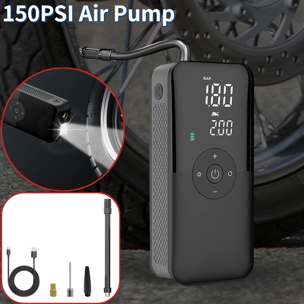 

Air Compressor 12V Air Pump for Car Portable Tyre Inflator Electric Motorcycle Pump Air Compressor for Car Motorcycles Bicycles