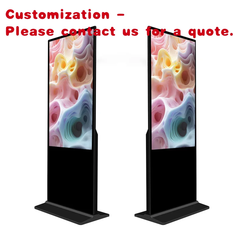 

на заказ. Индивидуальные 2500 нит вертикальные тотеры с цифровыми вывесками 55-дюймовые рекламные дисплеи Лифты Розничные магазины Образование