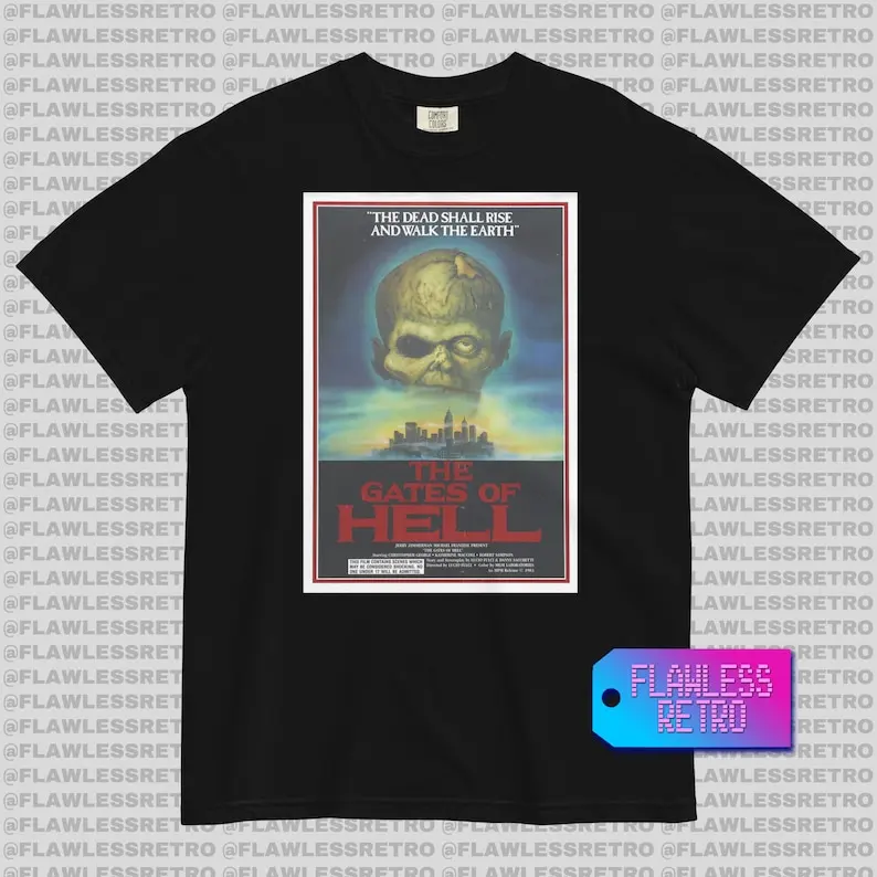 

GATES OF HELL Retro Horror Movie Tee