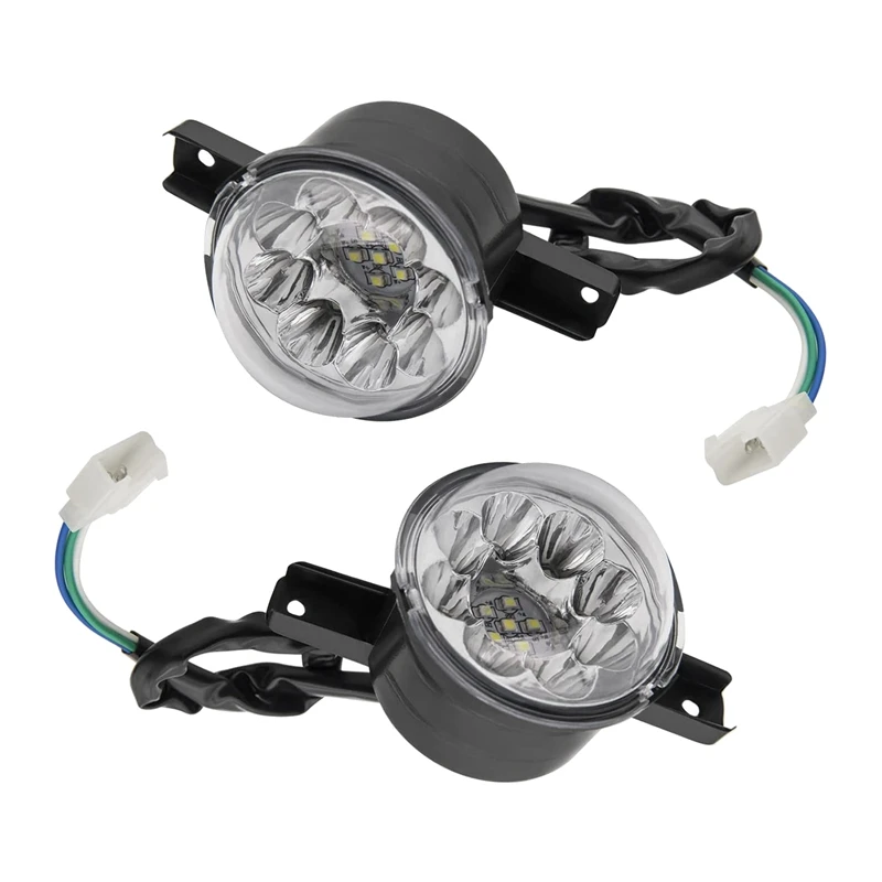 2Pcs 12V LED ATV Front Headlight 125Cc 150Cc 250Cc 300Cc Headlights for Chinese Taotao JCL Baja Yamoto Kazuma Roketa