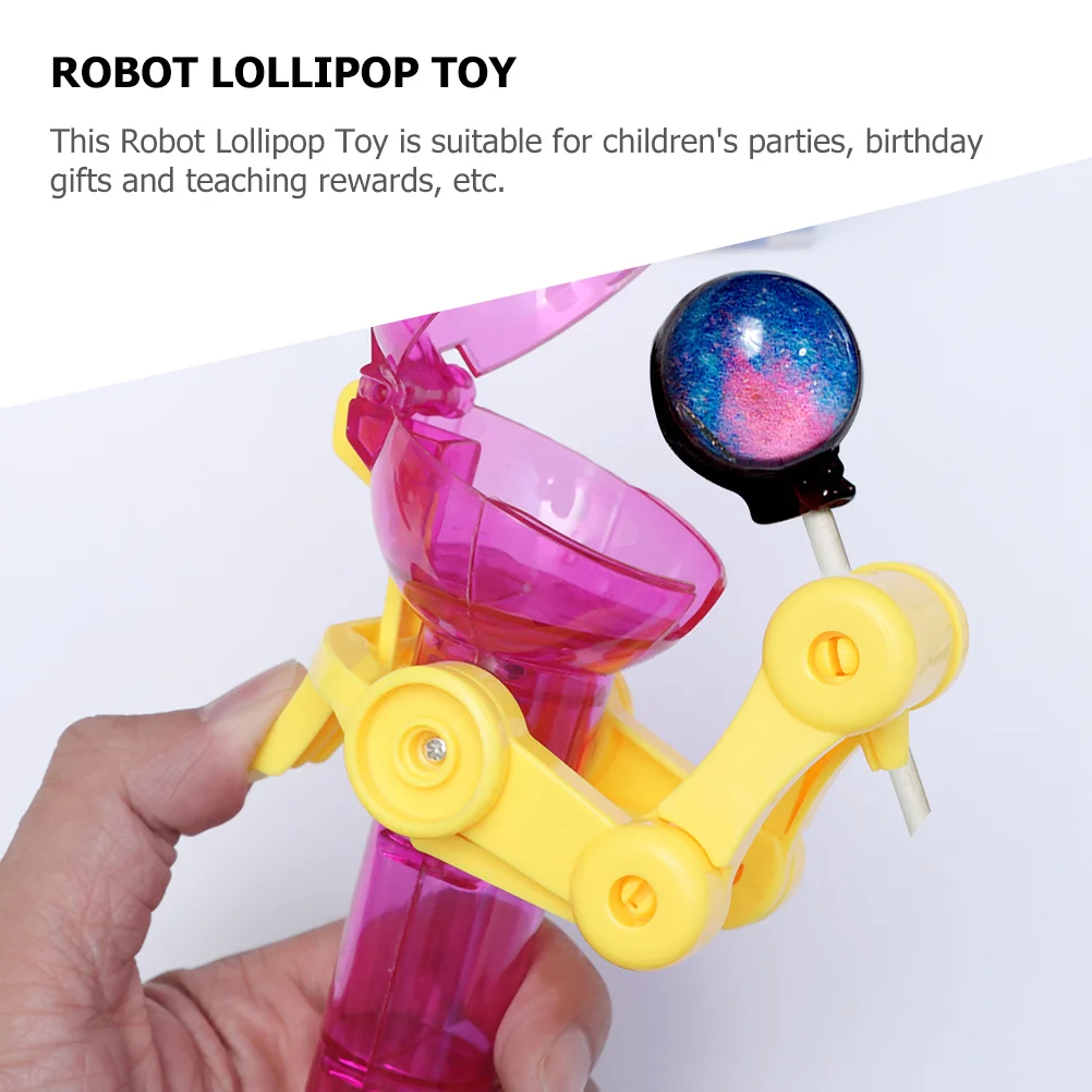 4 stks Dinosaurus Robot Lollipop Houder Voor Kinderen Creatieve Snoep Opbergdoos Grappig Plastic Nieuwigheid Party Favor Gift Decompressie