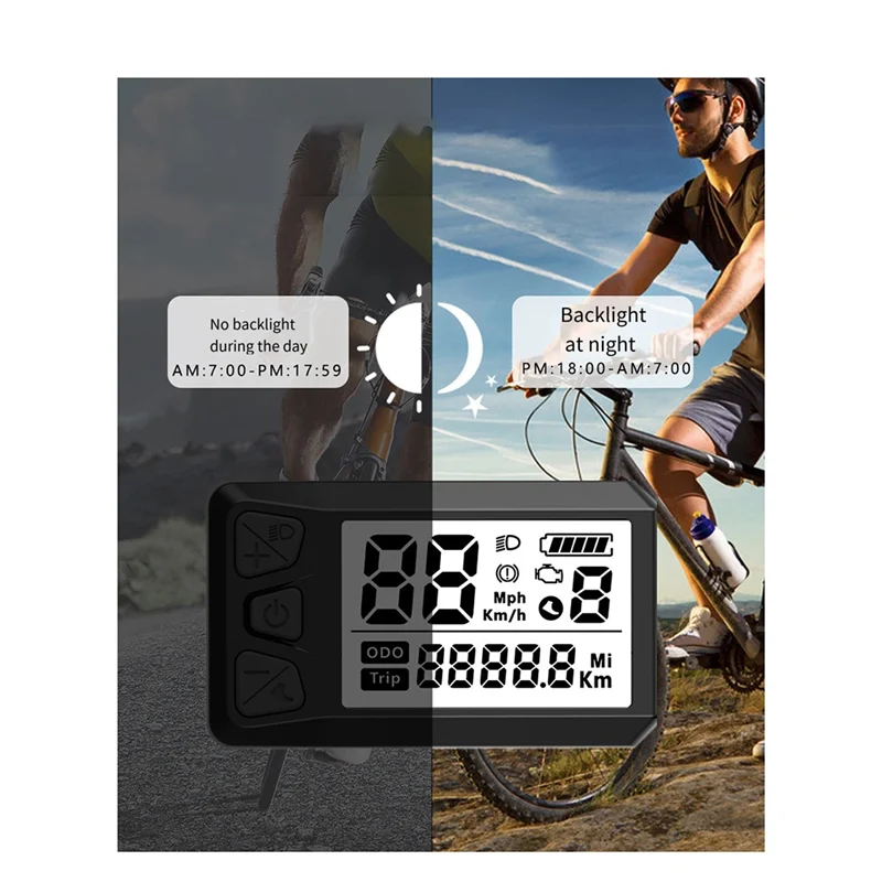 

ABRB-LCD Display Electric Meter For Bafang Center Motor 530S Code Table BBS01/02/HD Universal Code Table Accessories