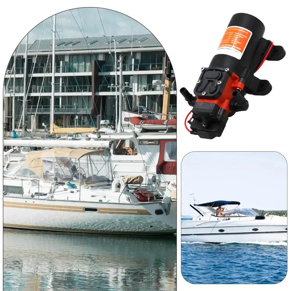 

12V Automatic Faucet Tap Self-Priming Water Tap Switch Stainless Steel 360 Degree Rotation for Boat Galley Motorhome RV J0L8