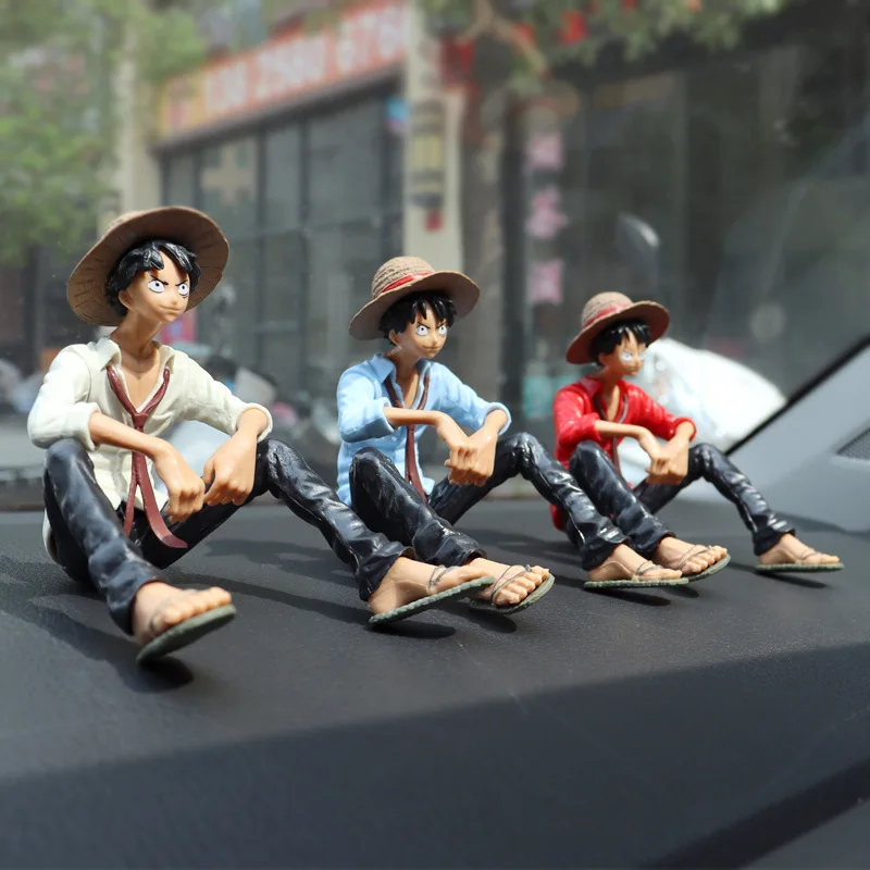 One Piece Car Decoration Ornaments Monkey D. Luffy New Animation Pvc Cute Cartoon Car Interior Accessories Holiday Gifts