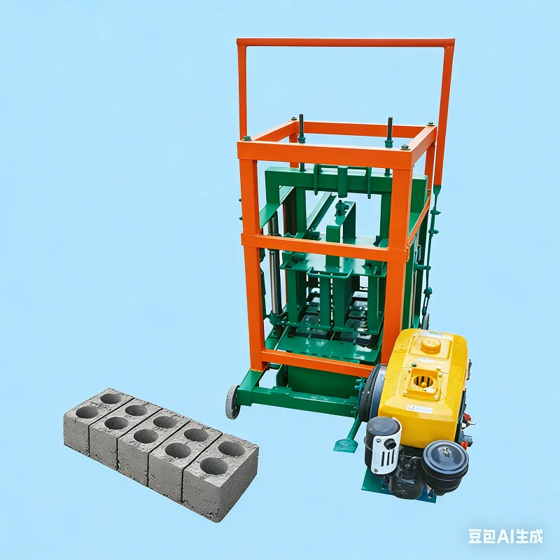 Customized Fully Automatic 6 Inches Hollow Block Brick Making Machine High Efficiency Construction Equipment
