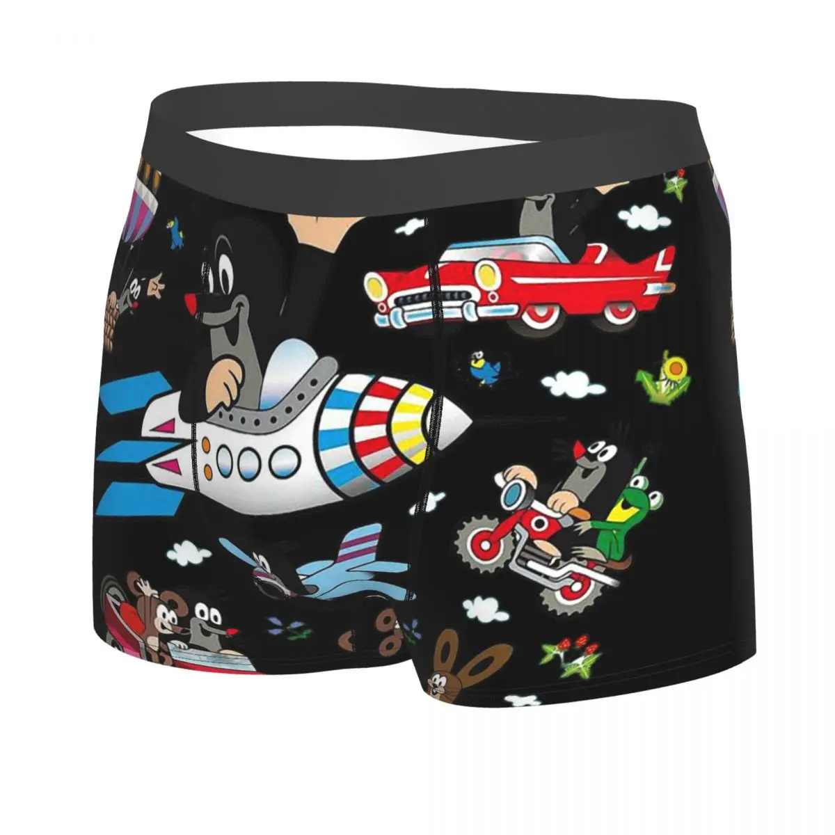 Krtek Little Maulwurf Men's Boxer Briefs,Highly Breathable Underwear,Top Quality 3D Print Shorts Gift Idea